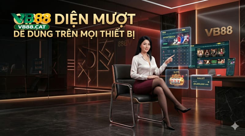 Giao diện VB88 mượt mà dễ dùng trên mọi thiết bị